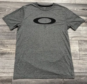 Oakley Shirt Mens Size Large Regular Fit Gray Short Sleeve Tee O Graphic - Picture 1 of 6