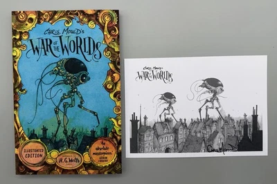 SIGNED - War of the Worlds By Chris Mould New 1st Ed PB & SIGNED PHOTOCARD - Image 1 of 4