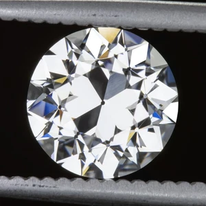 ANTIGUO DIAMANTE CREADO EN LABORATORIO CORTE EUROPEO DE 2 QUILATES CERTIFICADO E VVS2 ESTILO VINTAGE 2ct - Imagen 1 de 2