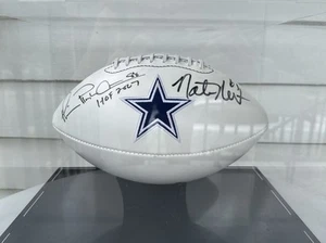 Signed Cowboys Super Bowl Football Irvin #88 & Newton #61 + Display Case NFL - Picture 1 of 15