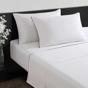 - Queen Bettwäsche Set, Luxus Satin Baumwolle Bettwäsche, 300 Fadenzahl, weich & glatt... - Bild 1 von 5