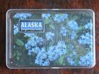 Vintage Alaska Playing Cards Souvenir Game Deck Forget Me Nots Made In Hong Kong