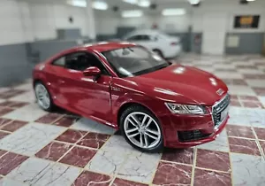 WELLY 2014 AUDI TT TFSI TDi ROSSO SCALA 1/24 MODELLINO AUTO PRESSOFUSO - Foto 1 di 13