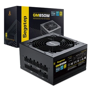 OPEN BOX Segotep 850W ATX 3.0 Power Supply PSU 80Plus Gold Full Modular Quiet - Photo 1/8