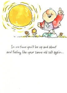 Funny Get Well Soon Back To Your Old Self Uh Oh Current Greeting Card - Picture 1 of 3