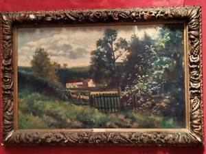 Superbe  école Française fin du XIX e siècle par Désiré Lubin 1854-1929"paysage" - Picture 1 of 5
