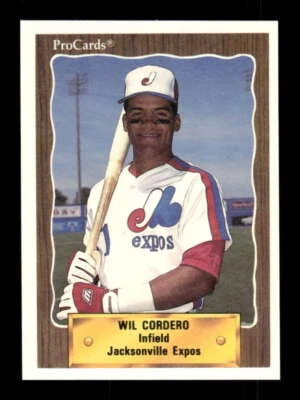1990 ProCards Jacksonville Expos 1381 Wil Cordero BXCP38 - Image 1 of 2