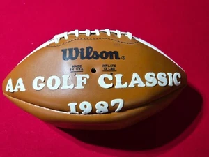 1987 AA Golf Classic Signed Football Bednarik Graham Elway Berra 75+ Autographs - Picture 1 of 4