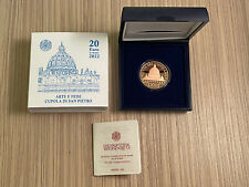 Vatikan 20 Euro Münze Kupfer 2022 Kunst und Glaube Petersdom Polierte Platte PP