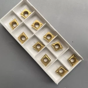 10x CCMT09T304 CCMT32.5 Carbide Inserts For SCLCR Lathe Turning Boring Tool 6020 - Picture 1 of 4