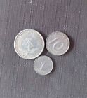 3 GERMANY  COINS, 1 FENING 1949,10 FEN 1950,2 MARK  1957
