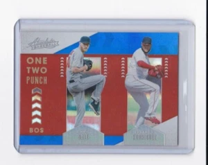 CHRIS SALE & RODRIGUEZ '20 ABSOLUTE 1-2 PUNCH INSERT BLUE SPECTRUM PARALLEL CARD - Picture 1 of 24