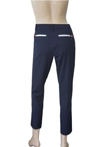 LOUIS CASTEL Women's sz 79 Navy Golf Pants Cropped Zip Pocket 33 x 27 - Picture 1 of 5