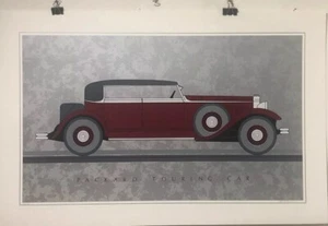 Fine Art Lithograph: Erik Brunn - Packard Touring Car - Signed & Numbered 24x37 - Picture 1 of 7