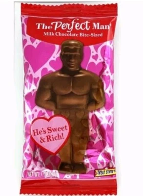 3 Pack Of The Perfect Man - Premium Solid Milk Chocolate - 1 oz each - Fast Ship - Image 1 of 4