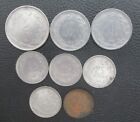 Eight Old (1959-1968) Turkey Coins - 2 1/2, 1 Lire, 10, 25 Kurus