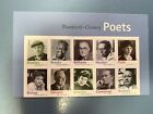 2012 Twentieth Century Poets 4663a Forever US Postage Stamps 1/2 Sheet 10 NH