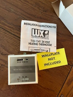 Termostato decorativo vintage Robert Shaw CM80 termostato solo calor 24 VCA y milivoltios Foto 1 de 4