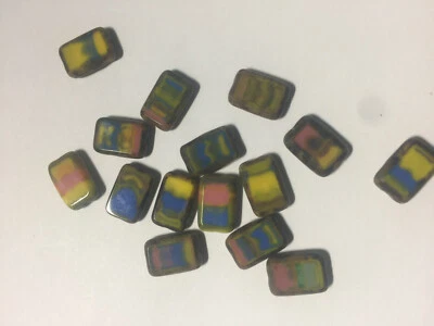 Czech Table Cut Beads *** UPICK  Size  Color *** Czech Square Rectangle Beads - Image 1 of 4