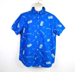 The Office Button Up Shirt Mens XL Blue Dunder Mifflin Paper Inc. Cotton - Picture 1 of 7