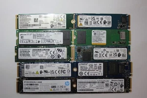 Lot of 100 Mixed Brand WD/Samsung/SK Hynix 256Gb PCIe NVMe SSD M.2 2280 Drive - Picture 1 of 7