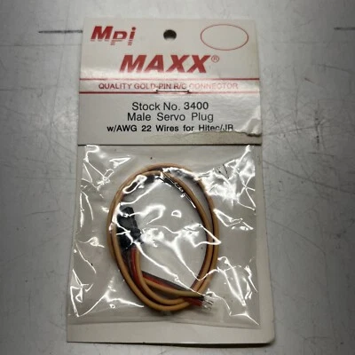 Enchufe servo macho Mpi 3400 con cable AWG 22 para hotel/JR Foto 1 de 2