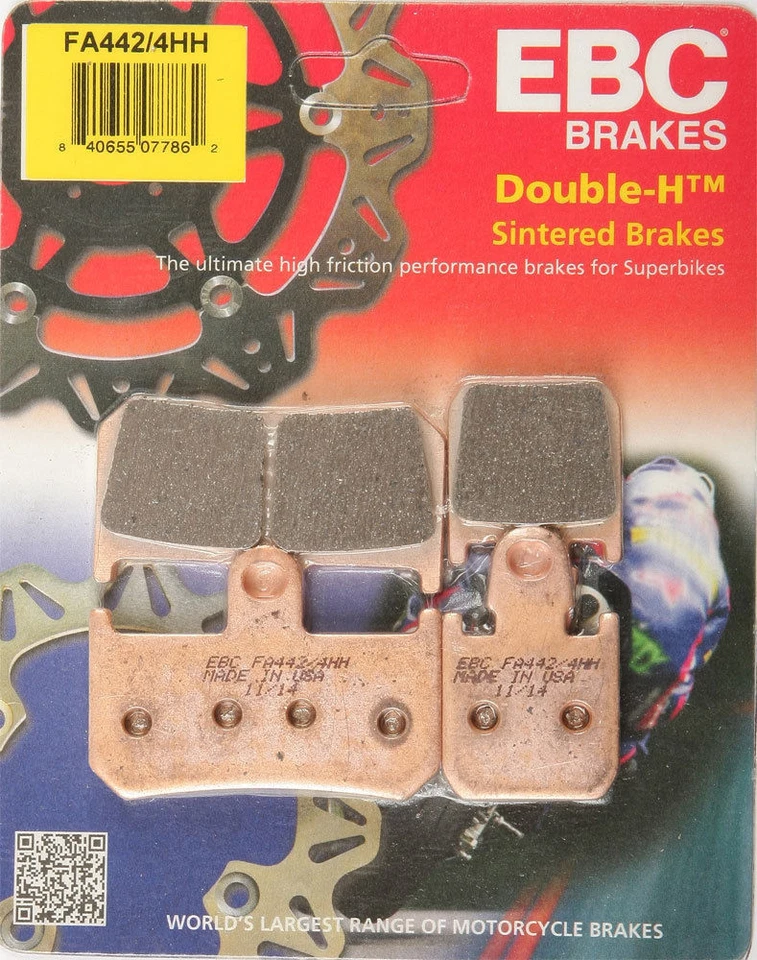 EBC SINTERED BRAKE PADS PAD FRONT LEFT OR RIGHT YAMAHA YZF-R1 YZFR1 07 08 09 - Image 1 of 1