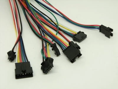 10Pcs 5 Sets Male Female JST SM Standard 2.54mm Pitch Connector Cable Plug Wire - Image 1 of 2