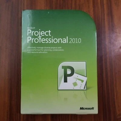 NEW Microsoft Project Professional 2010 Full Version RETAIL SEALED Box - Image 1 of 3