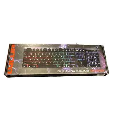 Lvlup Pro Gaming Keyboard w/ LED Keys LU734 Black - New In The Box - Image 1 of 4