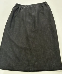 Ladies size 14 FELLA HAMILTON Black Knee Length Straight Work Skirt - VGC - Picture 1 of 5