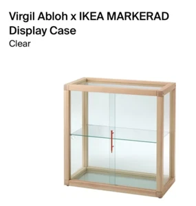 New & in original box Off White Virgil Abloh IKEA Markerad Glass Display Cabinet - Picture 1 of 6