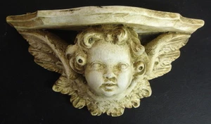 Eros Cupid Angel Cherub Sconce Wall Bracket Sculpture - Picture 1 of 8