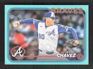 Aggiornamento Topps 2024 Jesse Chavez #US301 Fanatics Aqua Parallel - Foto 1 di 2