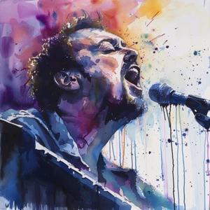 BILLY JOEL CANVAS ART PRINT 18X24" or 24X36" READY TO HANG MUSIC SINGER ROCK - Picture 1 of 2