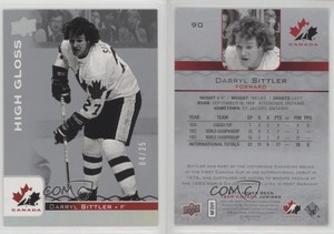 2017 Upper Deck Team Canada Juniors High Gloss /25 Darryl Sittler #90 HOF