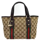 Gucci Brown GG Sherry Tote Handbag 139261 213048 182031