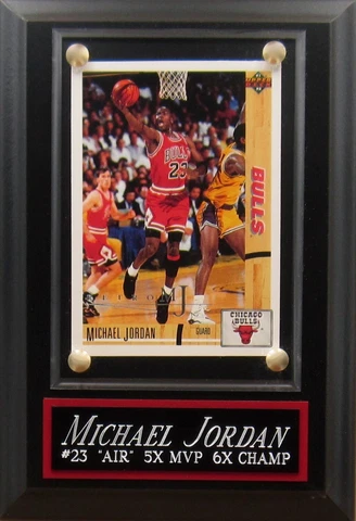 MICHAEL JORDAN CHICAGO BULLS CARD PLAQUE FOR YOUR MAN CAVE WALL DECOR-LAST DANCE Cover
