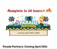24Hours🔥🔥Monopoly Go 🌟  Parade Partners Event - FULL CARRY