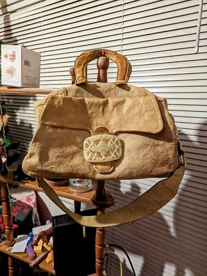 Cartera Tracy Reese de cuero amarillo con asas Foto 1 de 4