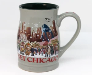 Christkindlmarket Mug Chicago 2014 German Market Scene - Picture 1 of 12