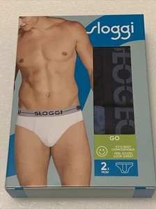 Sloggi Men's Underware (X2) Go Mini Multi-Azul Mediano - Imagen 1 de 4