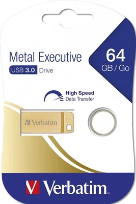 Verbatim 99104 Metal Executive USB 3.0 64GB - Gold - Image 1 of 4