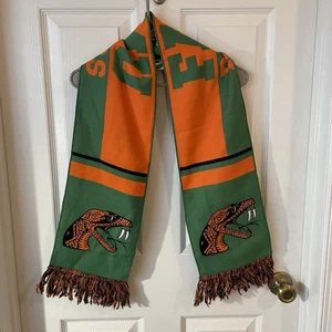 Florida A&M University FAMU Scarf Green Orange Style Rattlers Rattlesnake Warm - Picture 1 of 6