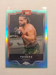 2025 Topps Chrome UFC Tai Tuivasa #53 Aqua Refractor 22/199 - Picture 1 of 2
