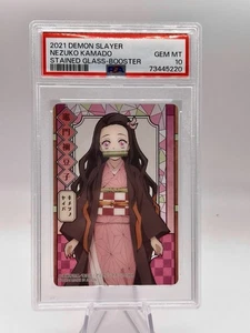 Nezuko Kamado Demon Slayer Stained Glass Kimetsu no Yaiba PSA 10 Gem Mint - Picture 1 of 2