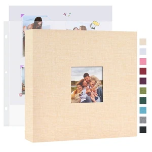 Mublalbum 10x10 Inch DIY Scrapbook Photo Album with 20 Plastic Sleeves 40 Pag... - Picture 1 of 6