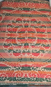 H Stager Mount Joy Lancaster PA Coverlet Antique American 19th C Pennsylvania - Picture 1 of 20