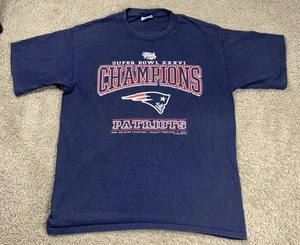Vintage 90s Lee Sport Mens Large New England Patriots T-Shirt NFL Football Logo - Picture 1 of 8