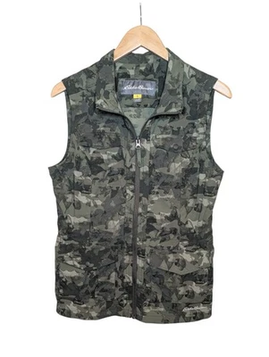 Chaleco utilitario Eddie Bauer Travex para mujer M camuflaje bolsillos con cremallera nailon elástico verde  Foto 1 de 4